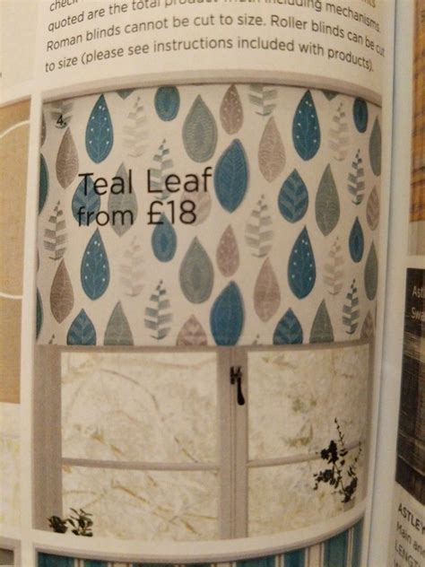 Dress your bathroom windows with beautiful roman blinds to create your own private sanctuary. Next Teal Leaf Roller Blind | Roller blinds, Blinds ...