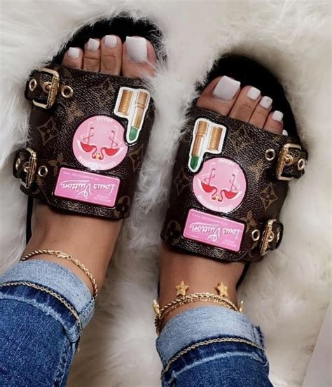 Discover hidden treasures and special objects in over 80 different categories Pinterest: @ LOLAxxLOLA - Louis Vuitton slides | Sandals ...