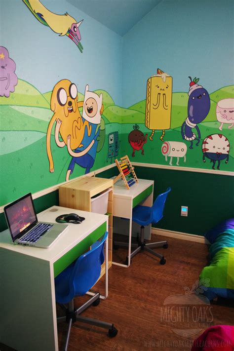 Bedroom themes kids bedroom bedroom ideas adventure time room adveture time jake the dogs what time is cartoon network geek. Adventure Time-Themed Kid's Bedroom! Source:...