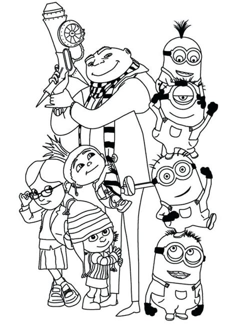 Minions firstly appeared in animated comedy who will be the next? Minion Coloring Pages Printable For Kids - Free Coloring ...