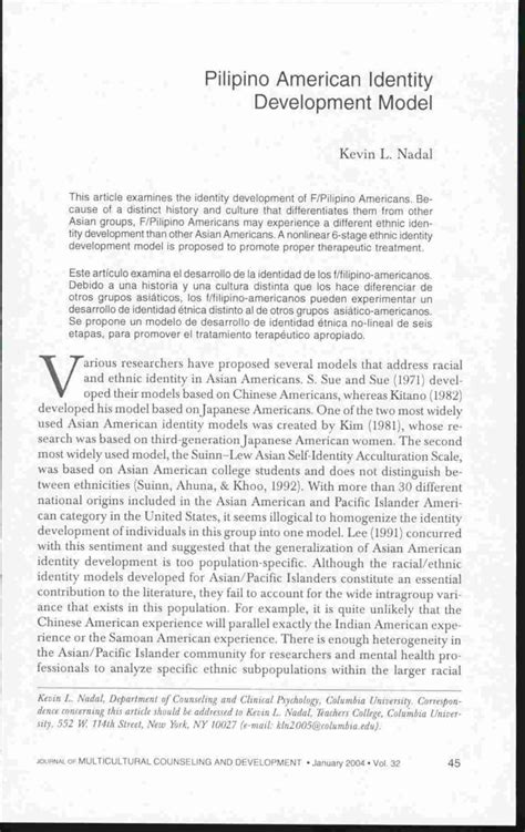 Why is student self reflection important?a key goal of formative assessment and feedback is to help students develop as independent learners capable of for example an assignment cover sheet can be a useful reflective tool but simply giving students a form to fill in doesn't necessarily challenge a. (PDF) Pilipino American Identity Development Model