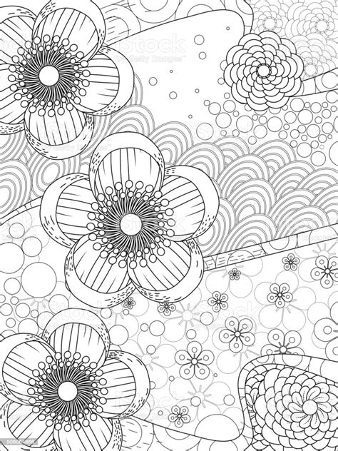 Choose the blob brush tool (shift + b), double click on the. Cherry Blossom Japanese Coloring Pages For Adults ...