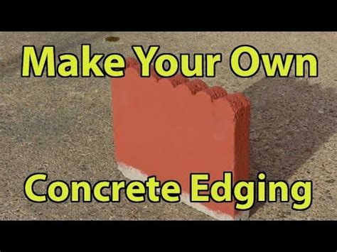 Check spelling or type a new query. Make Your Own Concrete Edging Part 2 - YouTube