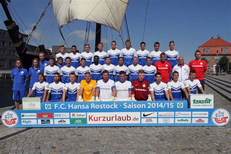 Stuttgart want cup success in third straight trip to rostock. FC Hansa Rostock - Mannschaftsfoto Saison 2014/2015 ...