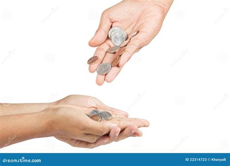 Mains Donnant Et Recevant L'argent. Image stock - Image du changement ...