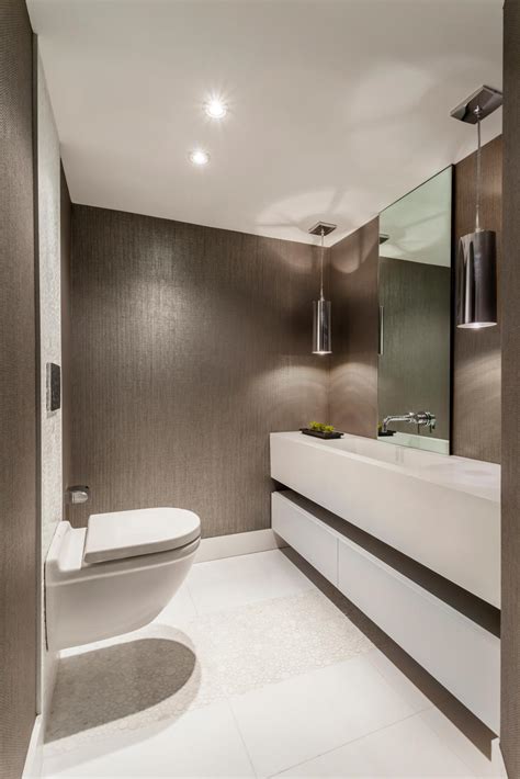 Adorable powder room ideas (modern, small, and decorating ideas). Modern Powder Room in Taupe and White | HGTV