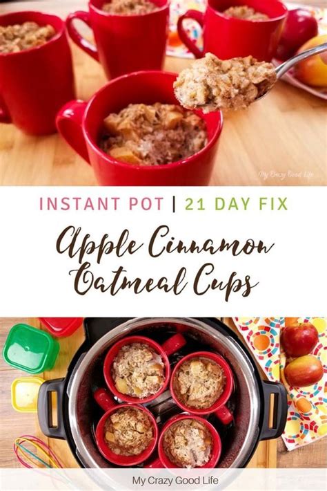 We did not find results for: I love these Instant Pot Apple Cinnamon Baked Oatmeal cups ...