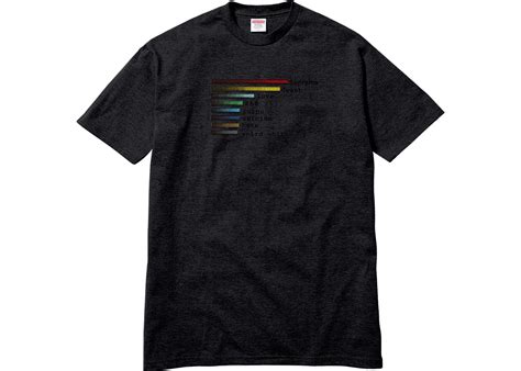 My height is 5'5 and my weight is 135 lbs.supreme has changed the sizing f/w 17. Supreme Chart Tee Black - kickstw