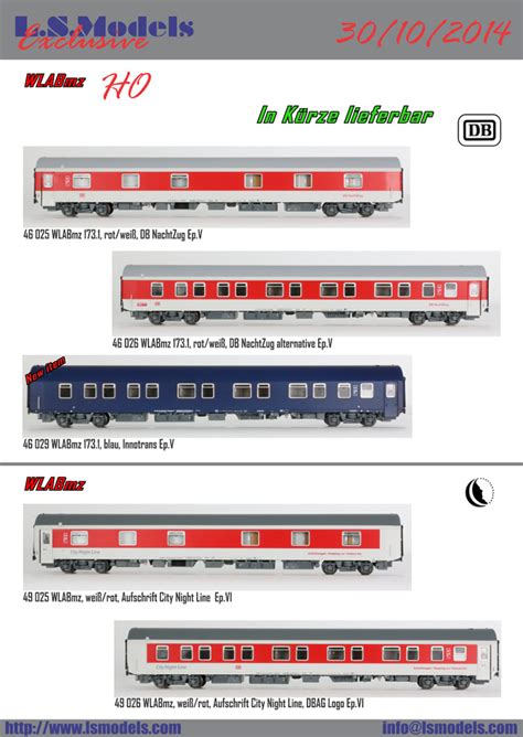 Read the vehicle owner's manual for important feature limitations and information. WLABmz ČD a WLABmz 173.1 DB Nacht Zug od LS Models