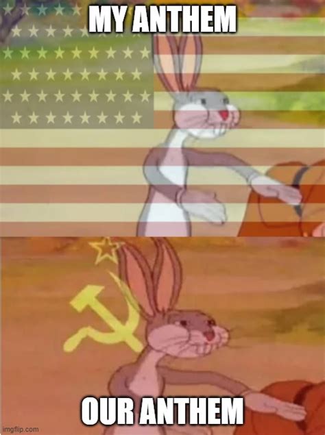 Bugs bunny is the modern american trickster and easily the biggest star of the looney tunes and merrie … bugs bunny gets the boid (mm, clampett): Bugs Bunny Communist Capitalist - Imgflip