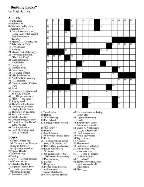 Enjoy playing our spanish crossword puzzles! Free Daily Printable Crosswords | Free Printable