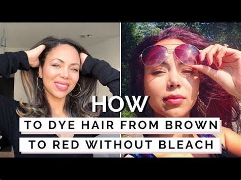 It all depends on i need tips to lighten all over to a lighter brown so it stays in the medium to lighter brown and not look black. How To Dye Black / Dark Brown Hair To Red (Without Bleach ...