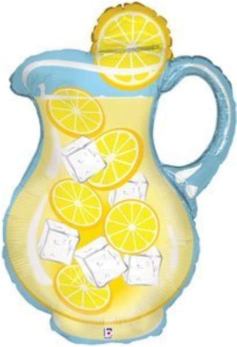 Seamless pattern lemon slices on pink background. 33" Lemonade Pitcher Mylar Balloon | Mylar balloons ...