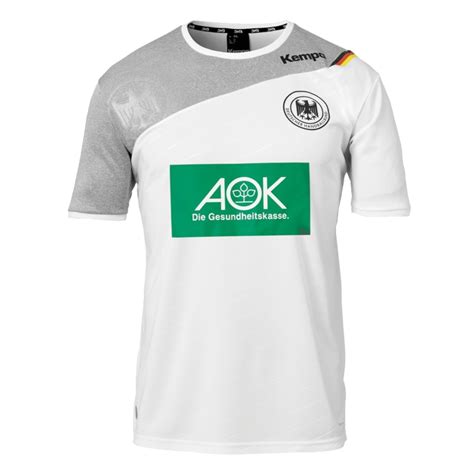 Das neue deutschlandtrikot 2018 zur fußbal wm 2018! Kempa DHB Deutschland Handball Heimtrikot weiß WM FanShop ...