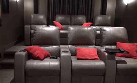 Home theater furniture is specifically adapted to this application, and typically offers far more room. 8 DIY Theater Seating Ideas to Bring Movie Nights Like Experience to Your Home - Cradiori