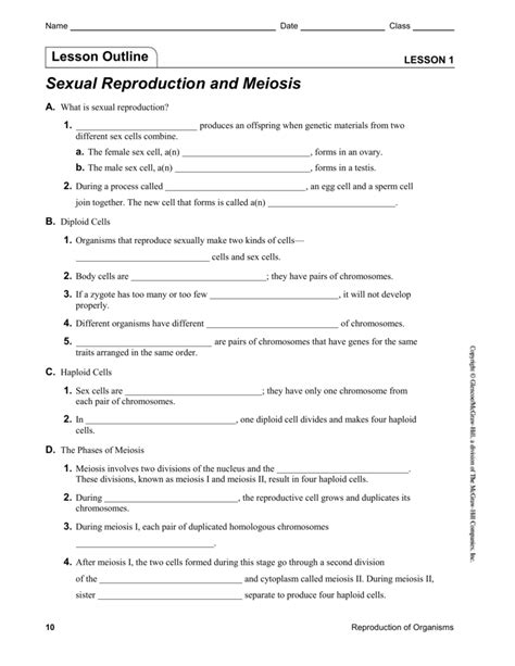 Mitosis worksheet answer 8 meiosis internet lesson biological cell from mitosis vs meiosis worksheet answer key , source: Sexual Reproduction And Meiosis Worksheet Answers | Kids ...