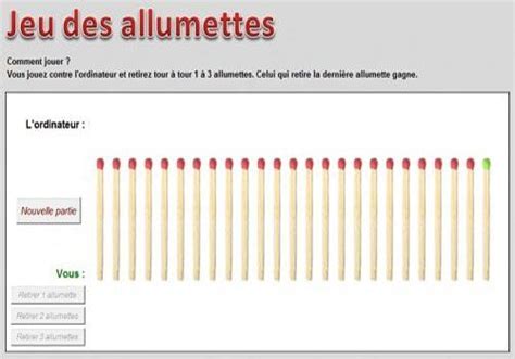 Au même titre que les autres jeux de la plateforme, ces jeux pédagogiques sont source. Télécharger Jeu des allumettes pour Excel pour Windows ...