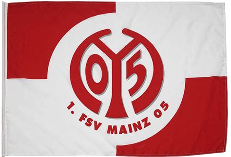 Update this logo / details. Mainz 05 Flagge Logo rot-weiß | www.flaggenmeer.de