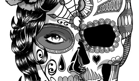 Tatouages tête de mort dessin tete de mort. Tete De Mort Mexicaine Femme Stickers T Te De Mort ...
