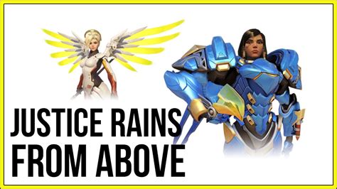 If you assume not that the rockets are justice, but that she is talking religiously, that the true form of justice is god who rules above us all then it makes sense in context too, as she is sending them to be judged. Overwatch Brawl Pharah and Mercy - JUSTICE RAINS FROM ...
