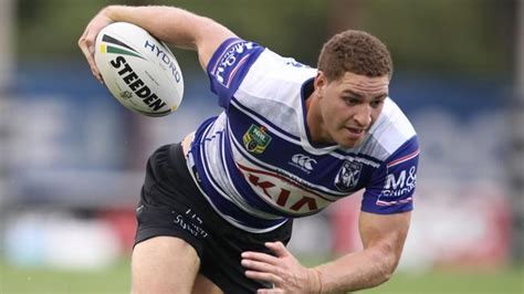 Brenko lee of the storm is tackled during the nrl preliminary final match between the melbourne storm and the canberra raiders. Gold Coast Titans Canterbury Bulldogs NRL 2018: Brenko Lee ...