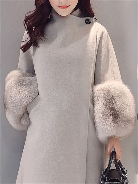 Shop 33 top camel fur collar coat and earn cash back all in one place. Trendy Elegant Fur Collar Cashmere Wool Coat Online - NewChic