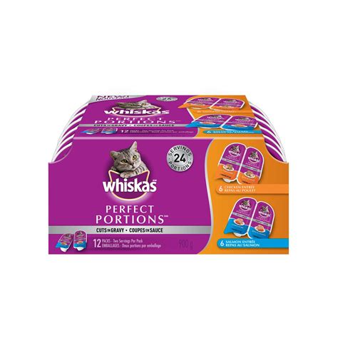 I was at walmart a few days ago though, and i saw a food called pure balance. WHISKAS® Perfect PORTIONS® Cuts in Gravy Chicken & Salmon ...