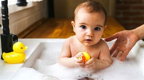 Make sure it's on a level surface. How to Bathe Your Baby