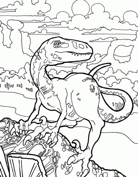 Coloring pages from true north bricks are for personal printing and coloring only. Velociraptor Coloring Pages (With images) | Dinosaur ...