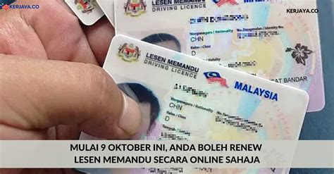 Berapa agaknya kadar harga renew lesen memandu ni? Mulai 9 Oktober Ini, Anda Boleh Renew Lesen Memandu Secara ...