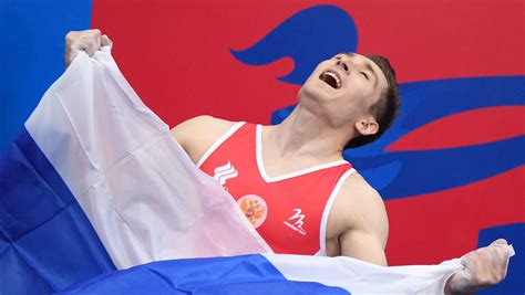 Born 23 february 1992) is a russian artistic gymnast. Российский гимнаст Белявский завоевал золото Евроигр ...