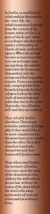 The voluptuous trading city chloe, where strangers (like. Ersilia - Invisible Cities - Italo Calvino | Invisible cities