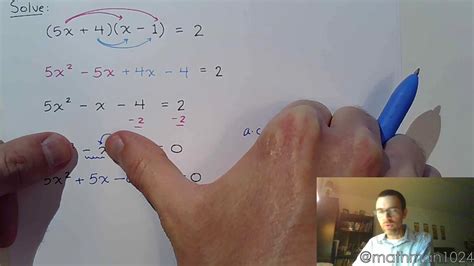 Abstractly, the method is as follows:3. Zero Factor Theorem - Part 5 - YouTube