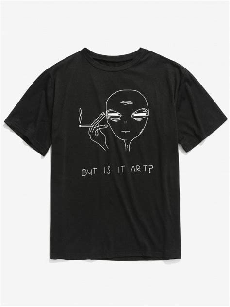 [HOT] 2019 Short Sleeve Funny Pattern T-shirt In BLACK XL ...