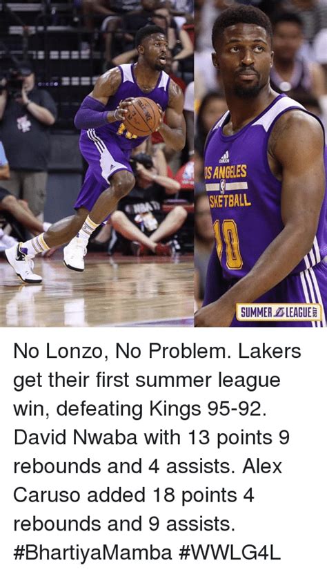 See more ideas about lakers memes, basketball memes, basketball funny. S ANGELES SUMMER LEAGUE No Lonzo No Problem Lakers Get ...
