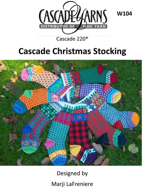 This classic design will look great over. Christmas Stockings in Cascade 220 - W104 | Knitting ...