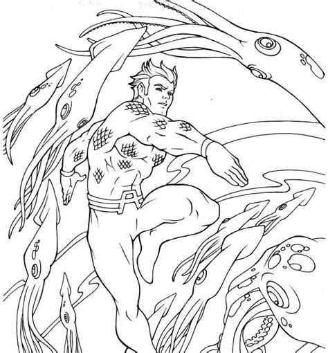 Aquaman coloring page 27 super coloring pages coloring pages superhero coloring Aquaman Coloring Pages | Learn To Coloring