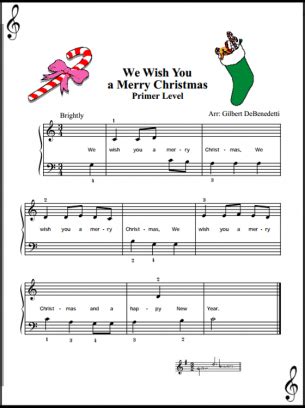 Free sheet music of traditional nursery rhymes and children's songs and free fun and easy music theory printable worksheets for kids. Give a like for free printable Christmas music! | Christmas piano, Christmas piano music ...