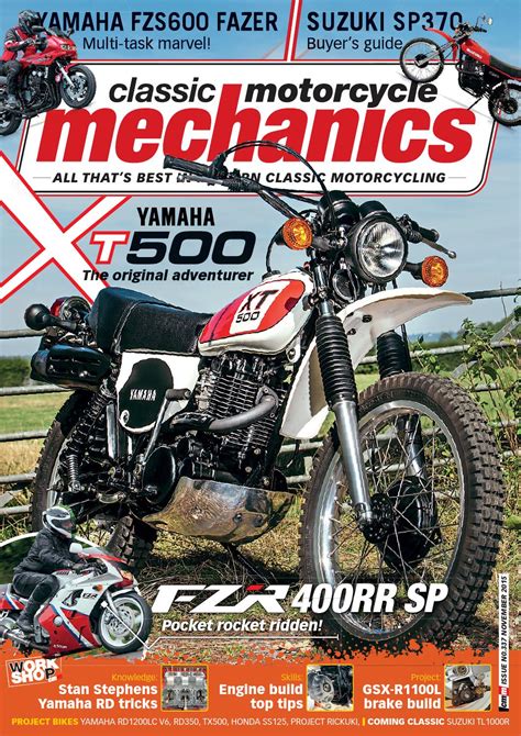 Bars swaps cables carb rebuilds and jets pipes. Classic Motorcycle Mechanics November 2015 by Mortons ...