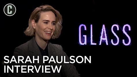 When it debuted in january, m. Sarah Paulson Interview Glass - YouTube