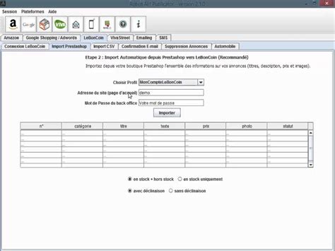 Publication Automatique sur LeBonCoin et VivaStreet - Alif Publicator ...