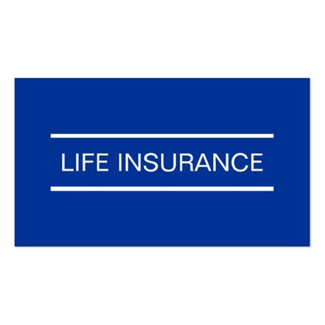 Looking for a simple, small term life insurance policy? Simple Life Insurance Business Cards | Zazzle