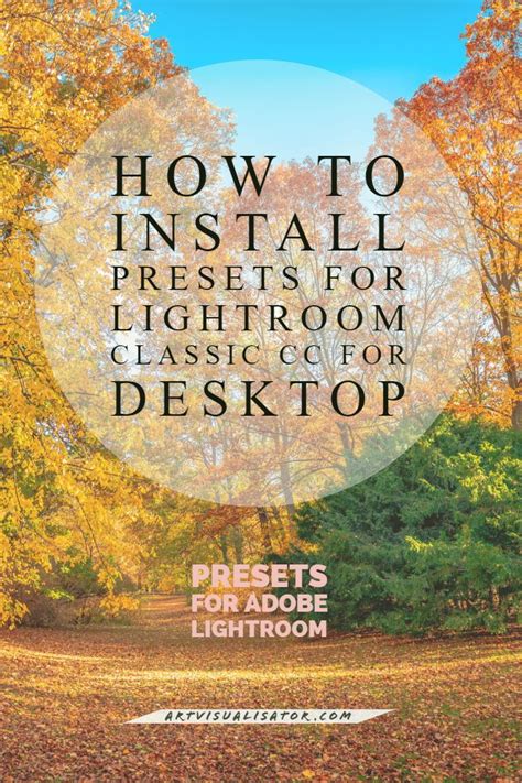 Open the 'develop' workspace in your software in now it is possible to install lightroom presets using the '+' icon on the 'presets' section to the left side of the program. How to install presets for Lightroom Classic CC for ...