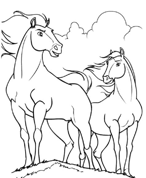 Download your favorite or all of them! Horse Coloring Pages Of Spirit | Horse coloring pages ...