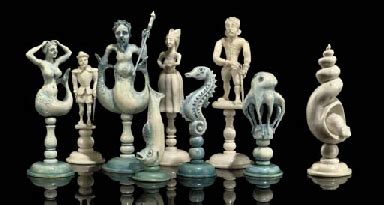 Live opponents, game rooms, rankings, extensive stats, user profiles, contact lists, private messaging, game records, support for mobile devices. AN ITALIAN CARVED IVORY 'SEA-LIFE' CHESS SET , CIRCA 1920 ...