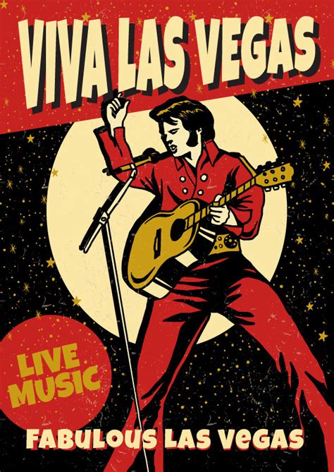 Un film di george sidney. Viva Las Vegas Music Poster 256218 - Download Free Vectors ...