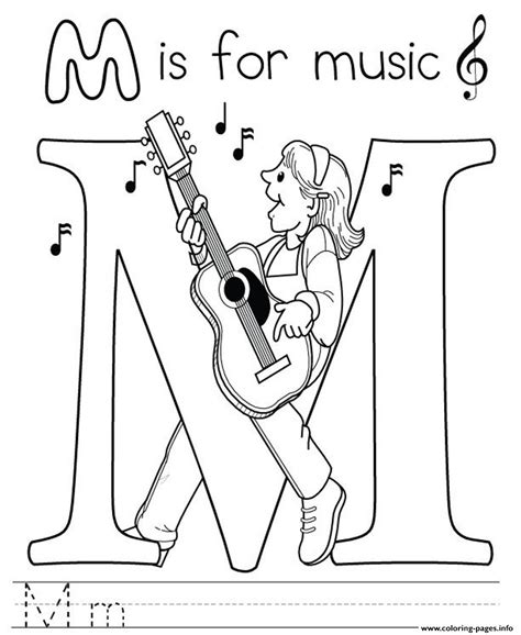 Educational coloring pages about musical instruments, dance, song,. Music Free Alphabet S9145 Coloring Pages Printable