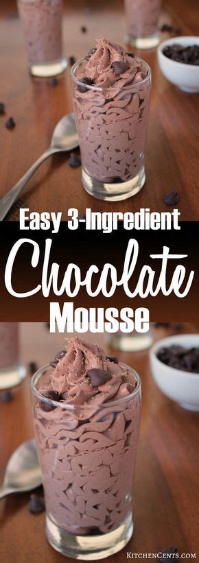 Even though i didn't follow a that means that our favorite chocolate mousse recipe is also a lot more inexpensive to make. 3-Ingredient Chocolate Mousse | Recipe | Easy chocolate ...