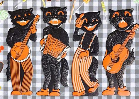 Maybe you would like to learn more about one of these? Black cat band | Vintage halloween, Vintage halloween ...