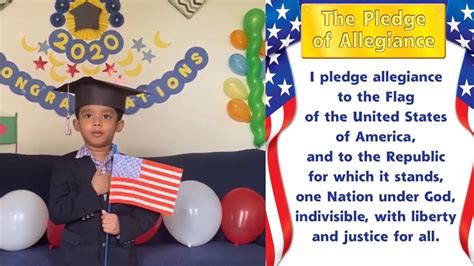 Thank you very, very much for letting us little kids live here. The Pledge Of Allegiance for Preschool Kids |The pledge of ...